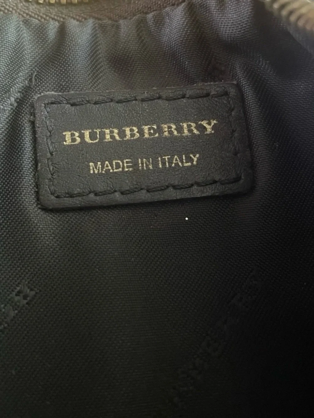 Burberry Haymarket Check Coated Leather Clutch Bag No Strap/Clutch Only